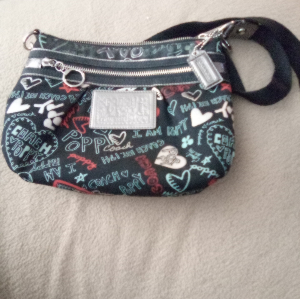 Small Coach Poppy shoulde purse